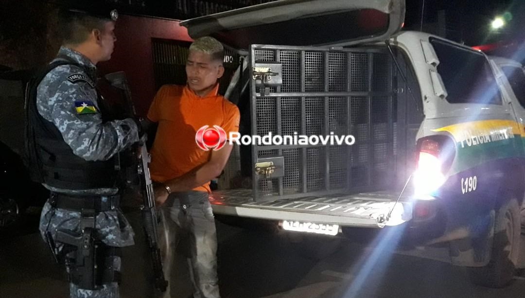 FRUSTRADO: Assaltante é preso armado após tentar cometer roubo a residência