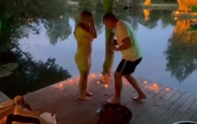 ACIDENTE: Homem deixa anel de R$ 6 mil cair em lago durante pedido de casamento