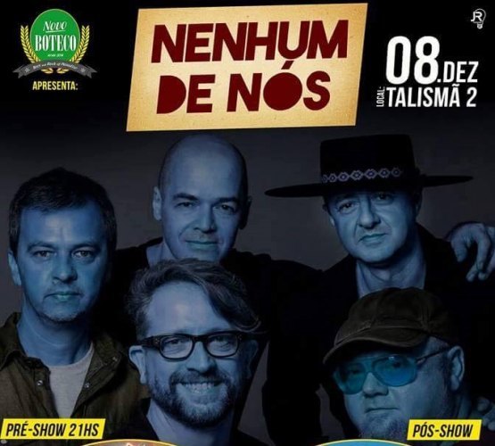 30 ANOS – Banda ‘Nenhum de Nós’ se apresenta Porto Velho em nesta quinta (8)