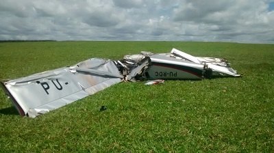 Queda de avião monomotor mata dois na região Norte do Paraná 