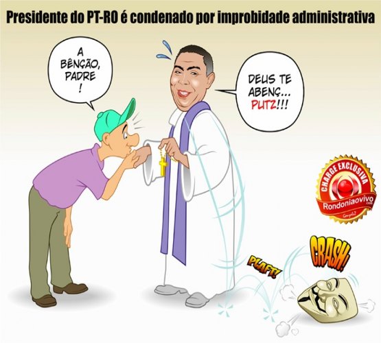 HUMOR – Condenação de Padre Ton ilustra a charge da semana