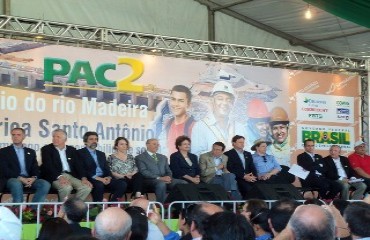 Dilma diz que obra de usina de Santo Antônio reflete desenvolvimento com inclusão digital - FOTOS