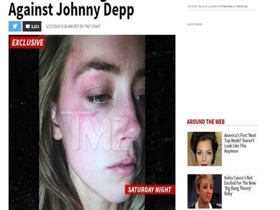 Johnny Depp é acusado de violência doméstica contra Amber Heard