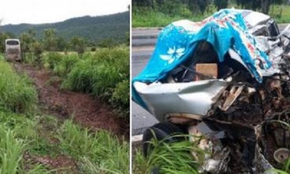 BATIDA: Casal morre em colisão entre carro e ônibus de turismo que saiu de RO