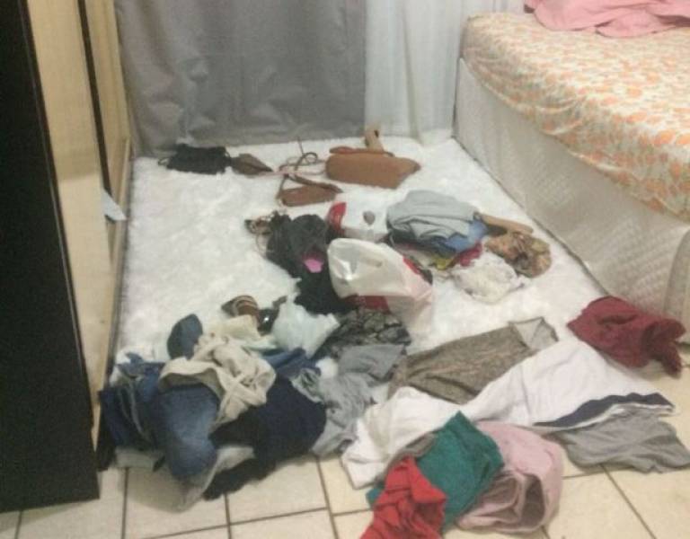 'DEBOCHADOS': Arrombadores reviram apartamento e deixam bilhete: “a gente volta”