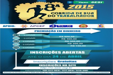 Abertas inscrições para a Corrida de Rua SESI 2015