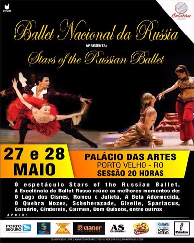 Sorteio de cinco entradas para o Ballet Nacional da Rússia