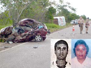 Carnaval começa com duas Mortes em Rodovias federais casal morre em acidente na BR-174 