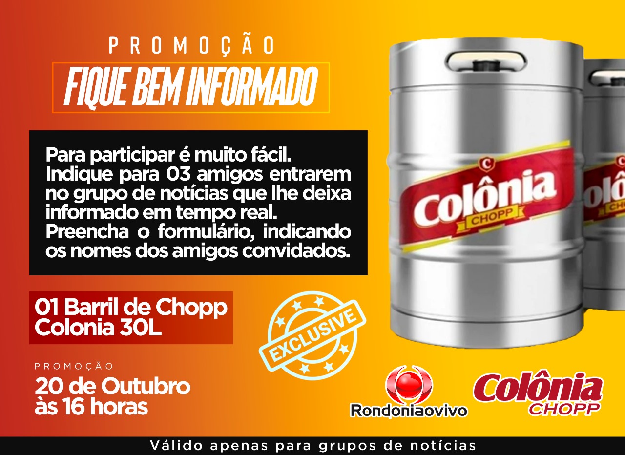 ‘FIQUE BEM INFORMADO’: Confira o resultado da promoção cultural do Rondoniaovivo com o Chopp Colônia