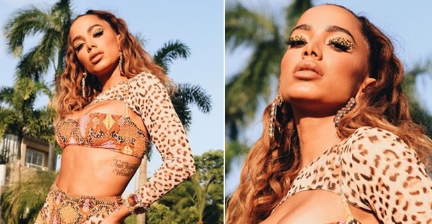 MULHERÃO: Com modelito ousado, Anitta mostra bumbum em ensaio de bloco