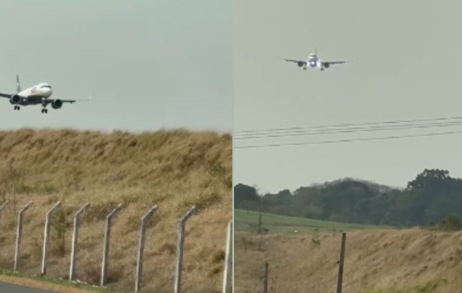 POUSO-CARANGUEJO: Vídeo mostra piloto da Azul fazendo manobra após fortes ventos