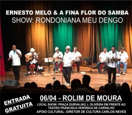 Show ‘Rondoniana, Meu Dengo’ acontece nessa quinta-feira