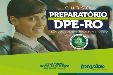 INTERAÇÃO lança nova turma para o preparatório do concurso da DPE/RO