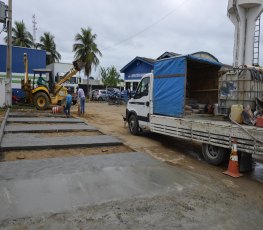 Obras de melhorias na infraestrutura externa são feitas no Hospital Regional