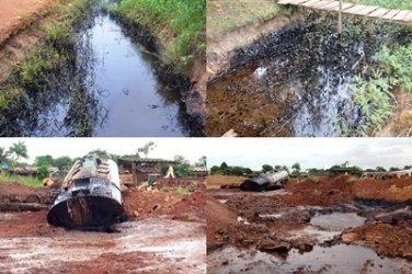 ALERTA - Vazamento de óleo em pátio da Semob atinge córrego e afeta população - FOTOS E VÍDEO