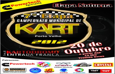 Tudo pronto para á 7ª Etapa do Campeonato Municipal de Kart