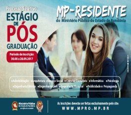 MP abre inscrições para seleção de estagiários de nível pós-graduação