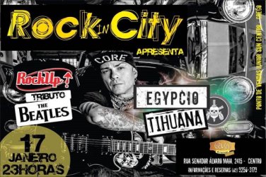 Rock In City traz Egypcio, vocalista da banda Tihuana em show exclusivo na capital