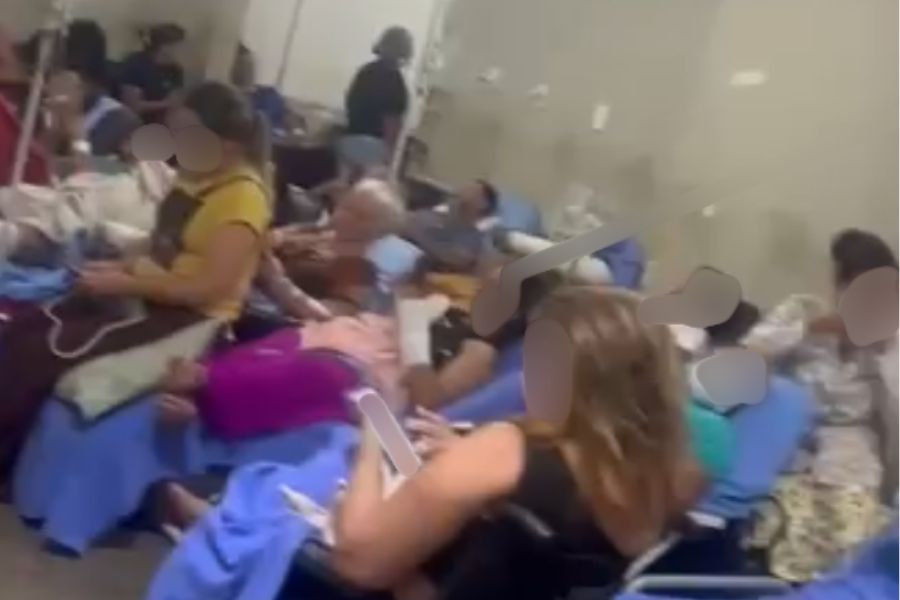 SAÚDE EM COLAPSO: Vídeo mostra superlotação no João Paulo II, pior hospital do Brasil