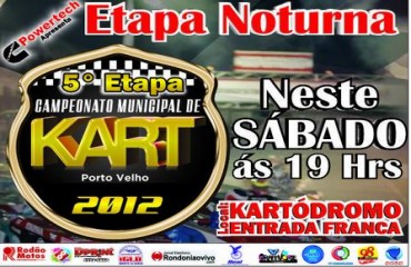 5ª Etapa do Campeonato Municipal de Kart é neste sábado (4)