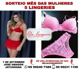 MÊS DAS MULHERES – Sorteio de peças ‘Ela Lingerie ’