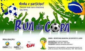 Programa da prefeitura realiza concurso Rua da copa
