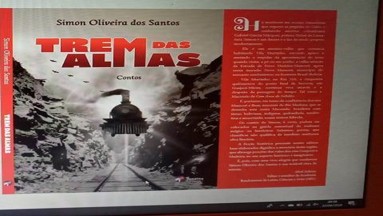 RONDONIENSE: O livro ‘Trem das Almas’, de Simon Oliveira, já está disponível no mercado