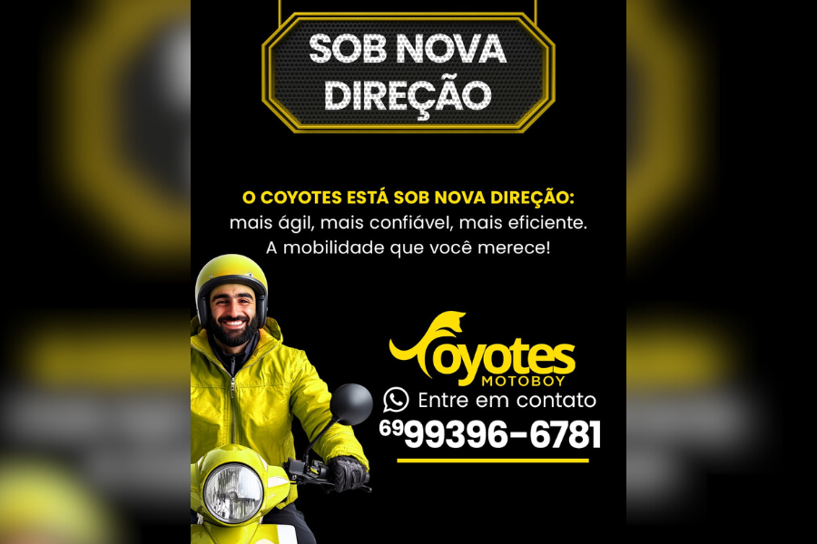 COYOTES MOTOBOY: Melhor aplicativo de entregas em Porto Velho inicia nova fase