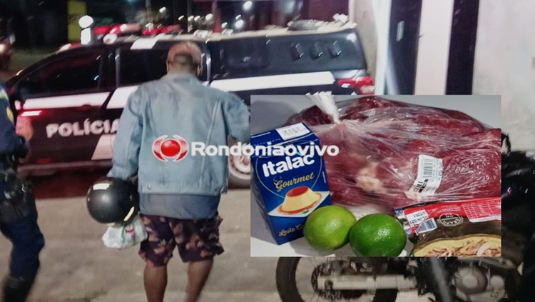 'NECESSIDADES': Homem é preso furtando carne e leite condensado em supermercado