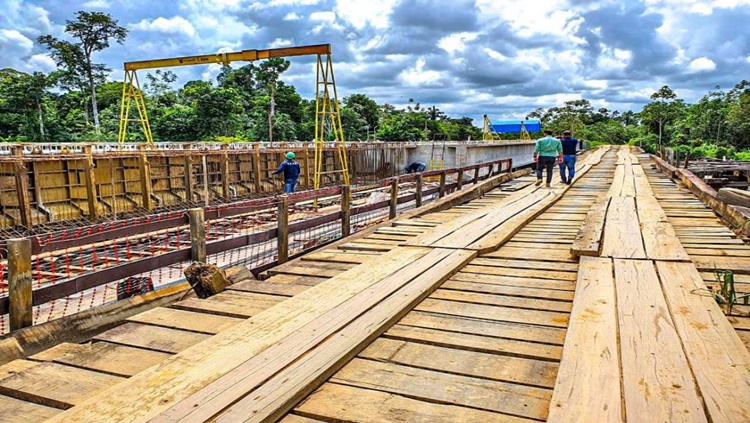 RIO JACY-PARANÁ: Obra da ponte pode ser entregue no primeiro semestre de 2021