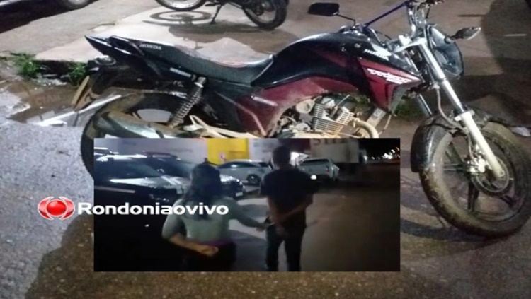 'AMOR BANDIDO': Moto com rastreador é furtada e casal preso em flagrante após ação da PM