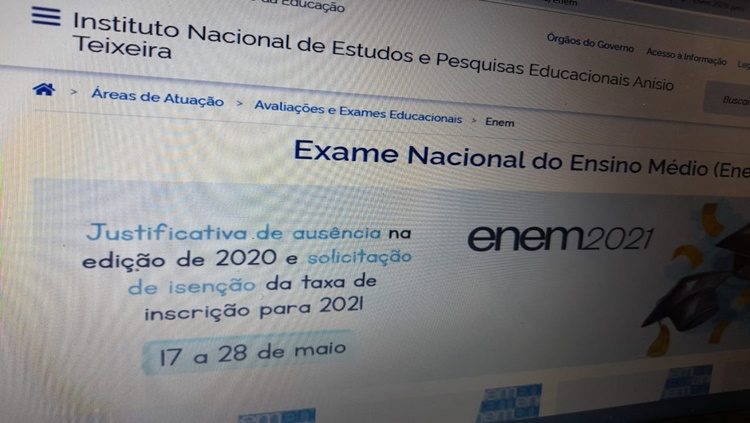 ESTUDANTES: Começa hoje o prazo para pedir isenção de inscrição no Enem