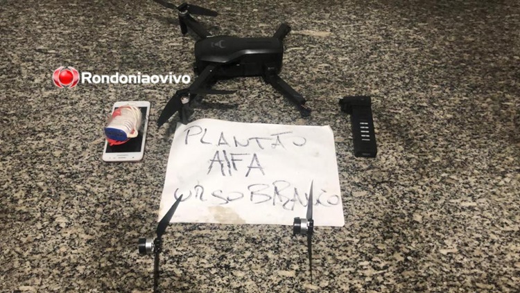 MATERIAL ILÍCITO: Drone que sobrevoava penitenciária é abatido a tiros pela Polícia Penal