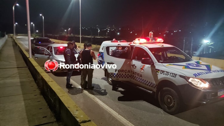 FLAGRANTE: Dupla é presa na ponte do rio Madeira com automóvel roubado