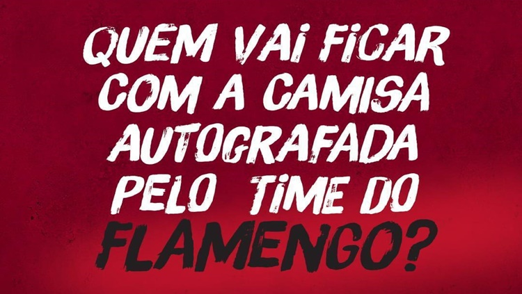 TIME DO FLAMENGO: Associação vai sortear camisa autografada para ajudar famílias vulneráveis