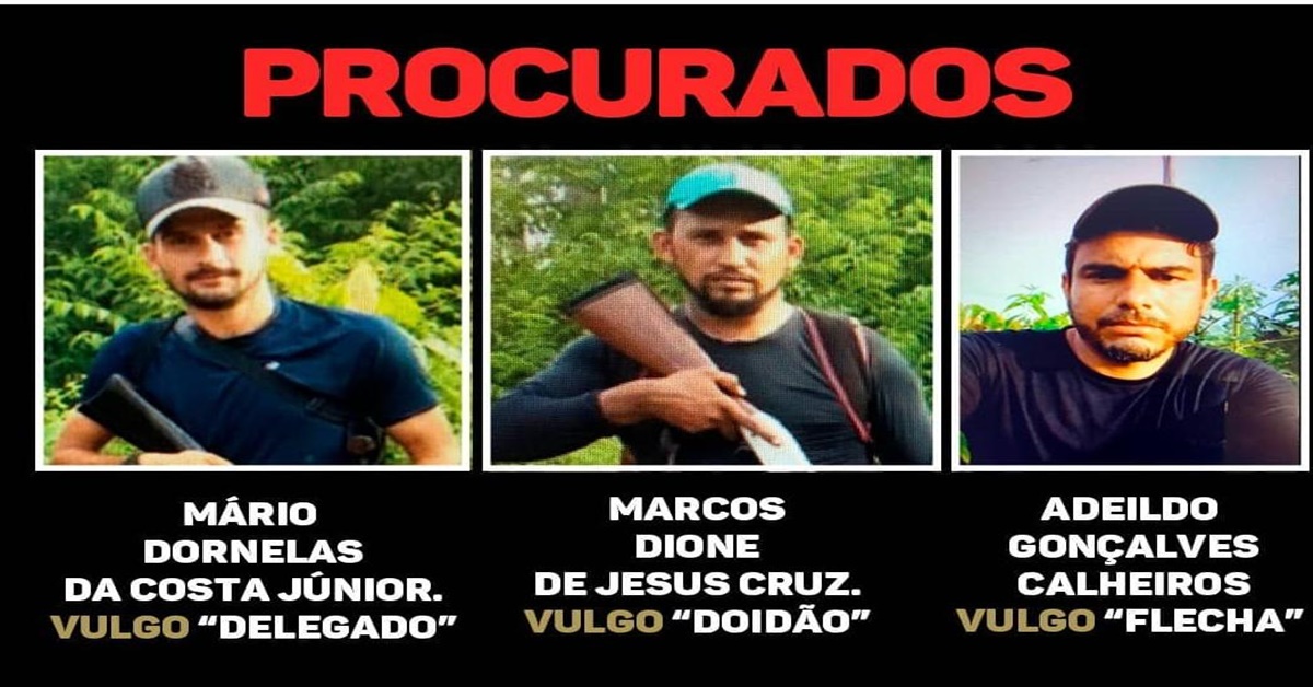 PROCURADOS: Polícia Civil busca prender acusados de homicídio e dupla tentativa