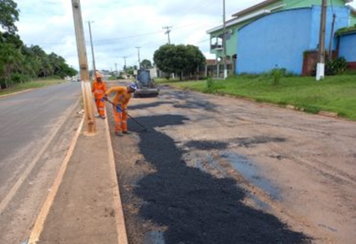 MELHORIA: Rodovia entre Alta Floresta e distrito Vila Marcão recebe asfalto