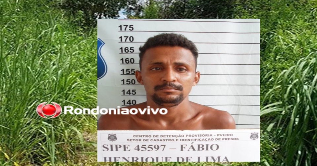 CAIU: Acusado de tráfico de drogas é preso após sair de matagal