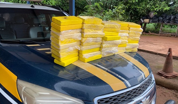 TRÁFICO DE DROGAS: PRF apreende mais de 50 quilos de cocaína em Rondônia
