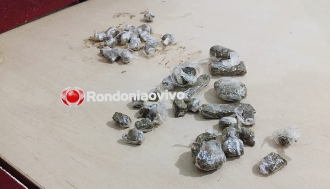 TRAFICANDO: Polícia prende homem com 40 porções de maconha na zona Norte