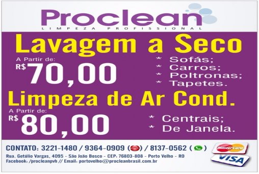 A PROCLEAN PVH tem promoção