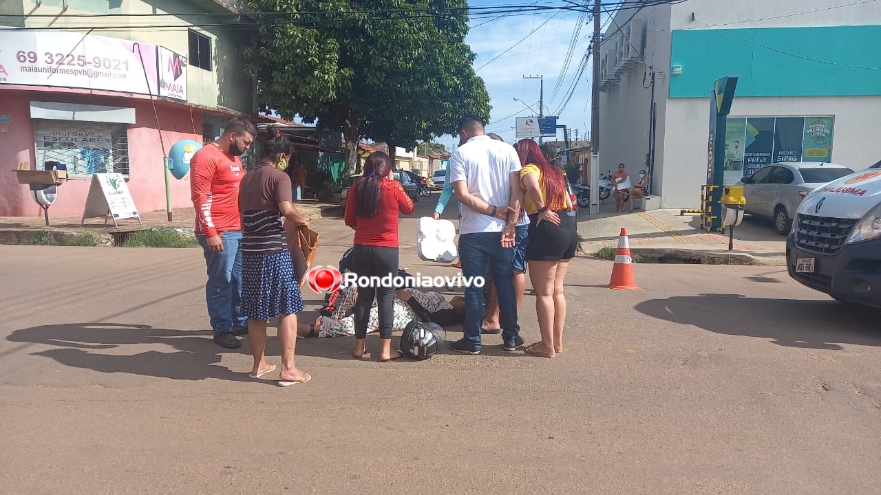 ASSISTA: Mulher grávida de oito meses se envolve em acidente na capital