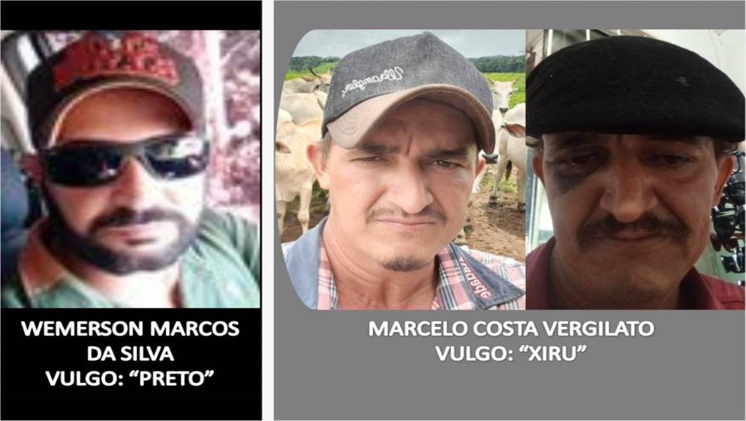 FORAGIDOS: PC divulga fotos dos envolvidos em chacina que deixou cinco mortos