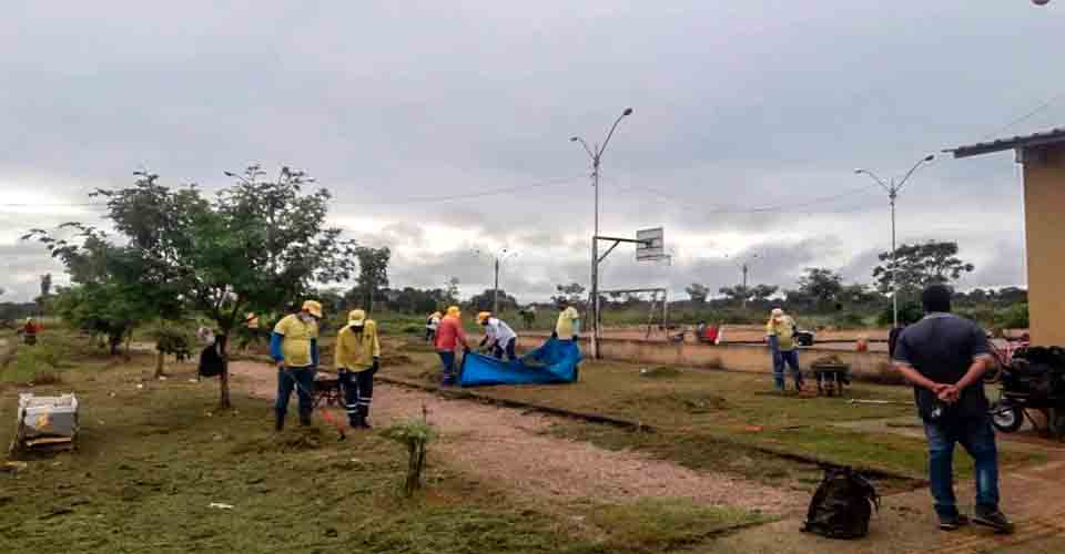 MELHORIAS: Cristal da Calama recebe serviço de limpeza através do pedido de vereador Paulo Tico