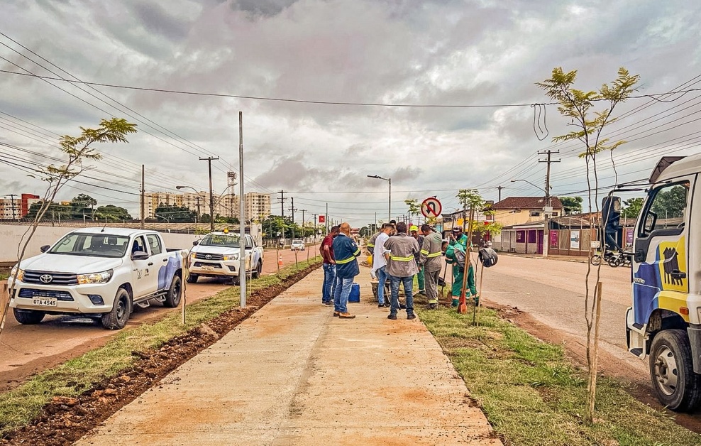 MOBILIDADE: Obras da ciclovia na avenida Tiradentes seguem em ritmo acelerado