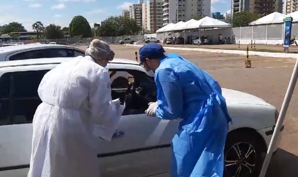 AO VIVO: Assista como estão sendo feitos os testes rápidos no Palácio Rio Madeira