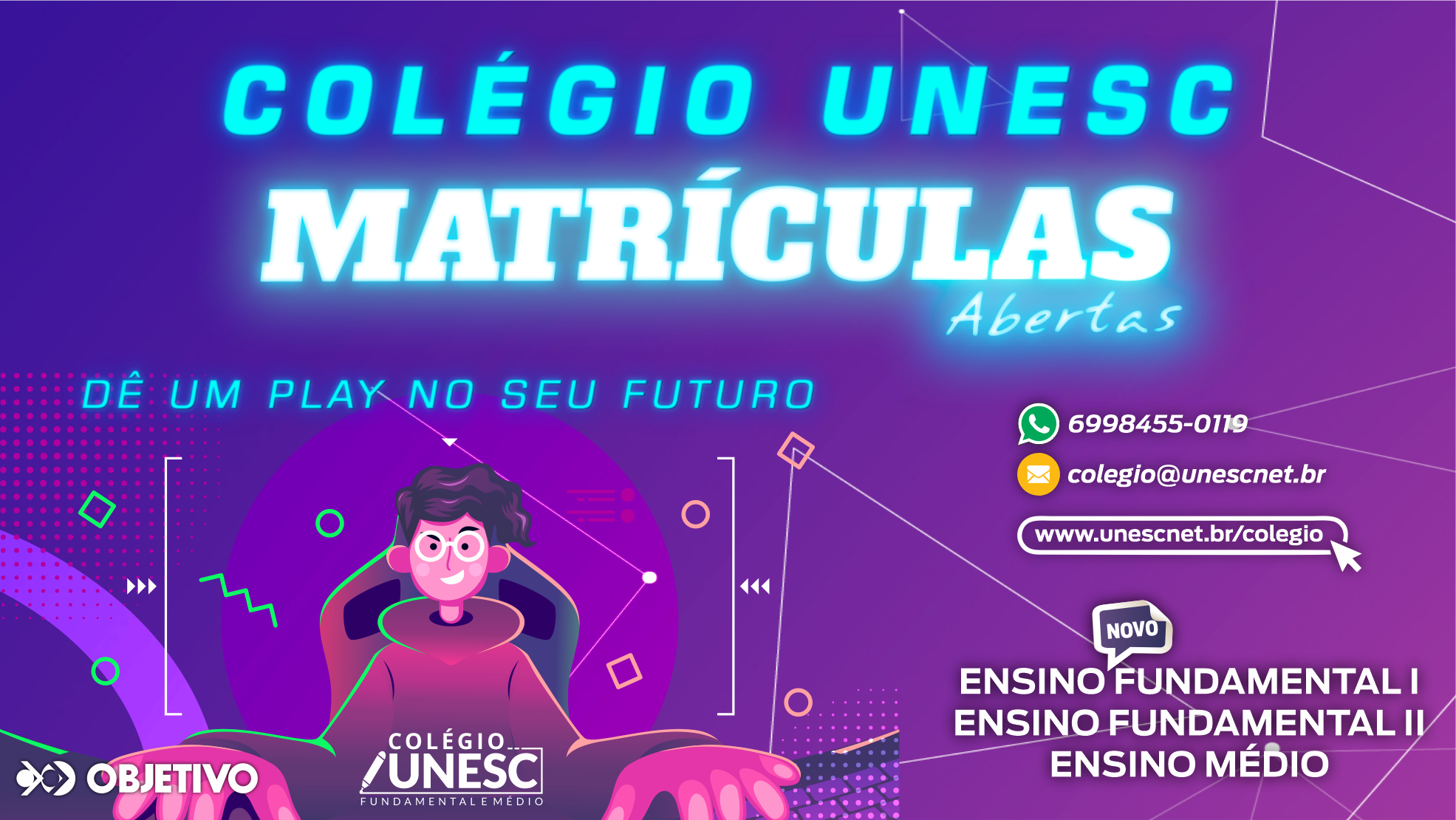 Colégio Unesc abre inscrições para matrículas