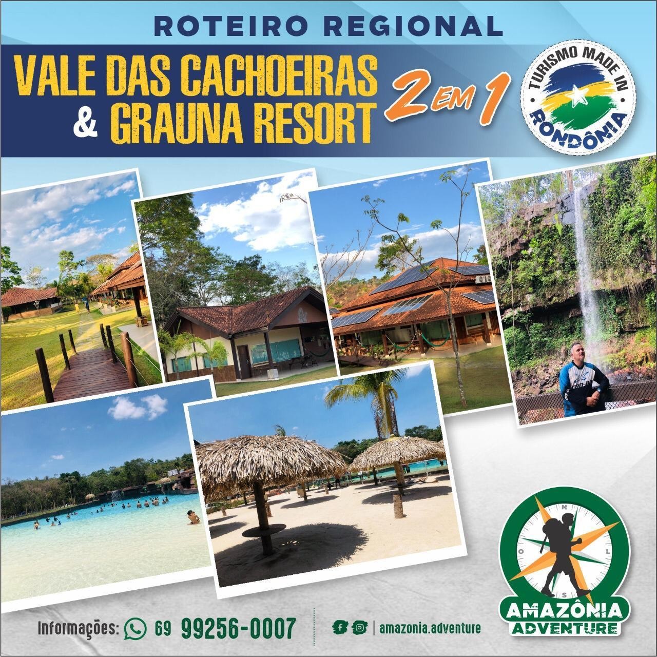 TURISMO REGIONAL: Tour dois em um: 'Vale das Cachoeiras e Graúna Resort'