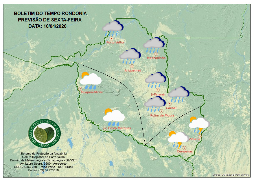 CLIMA: Confira a previsão do tempo para a Sexta-feira Santa (10) em Rondônia