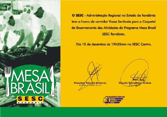 Sesc realiza cerimônia de encerramento do programa “Mesa Brasil”